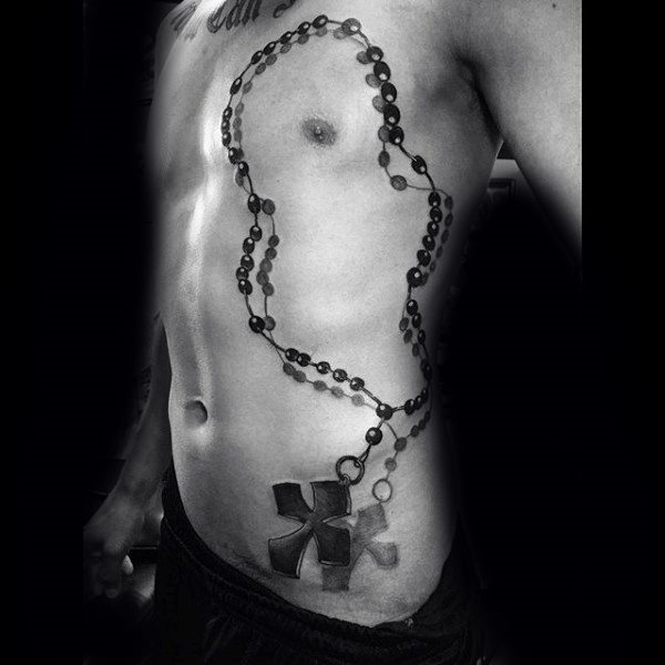 tatuaje rosario para hombre 71