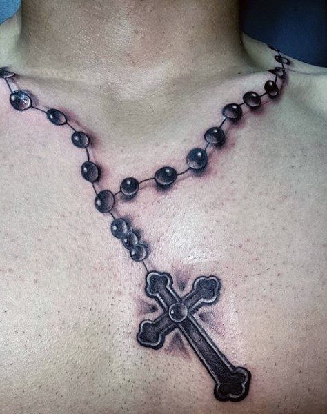 tatuaje rosario para hombre 75