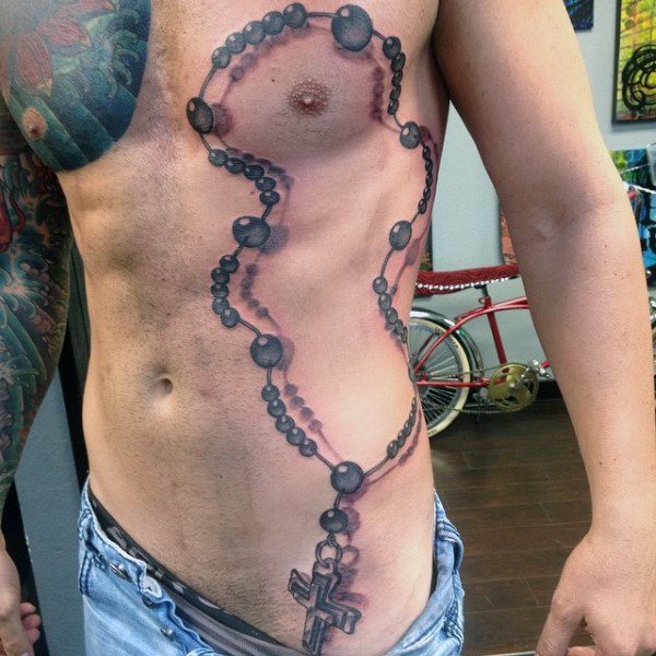 tatuaje rosario para hombre 91