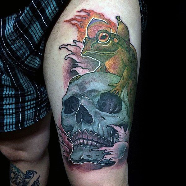 tatuaje sapo para hombre 35