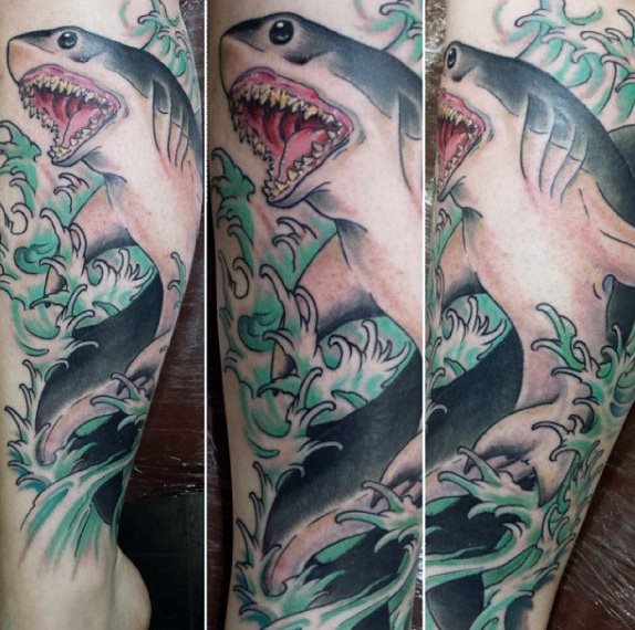 tatuaje tiburon para hombre 12