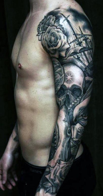 tatuaje tiburon para hombre 20