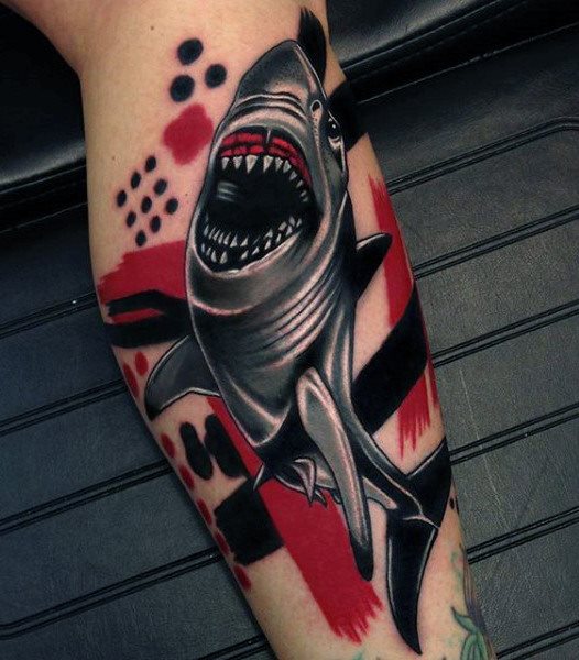 tatuaje tiburon para hombre 23