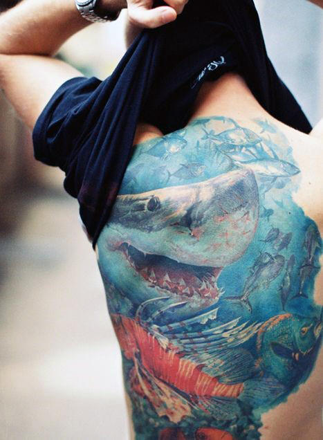 tatuaje tiburon para hombre 31