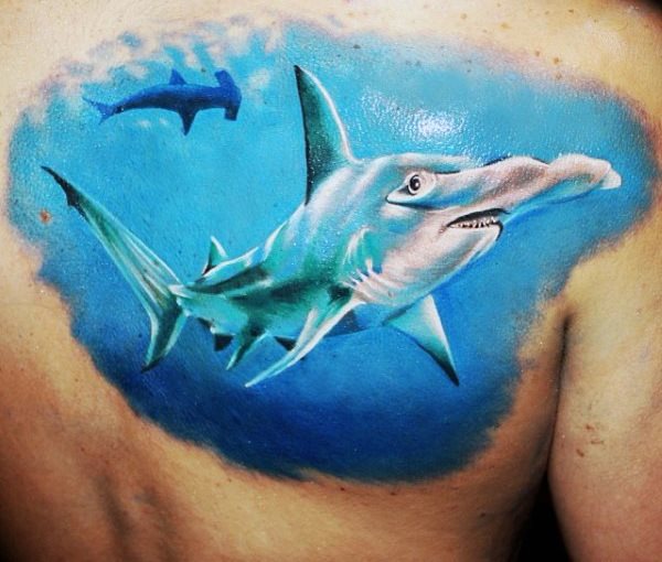 tatuaje tiburon para hombre 38