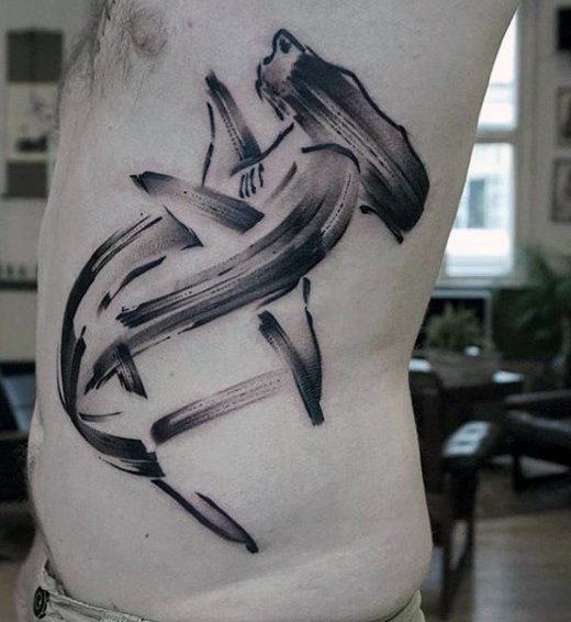 tatuaje tiburon para hombre 50