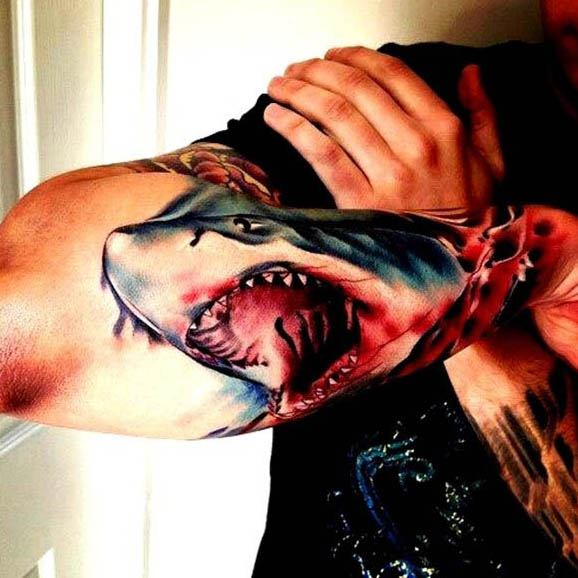 tatuaje tiburon para hombre 62