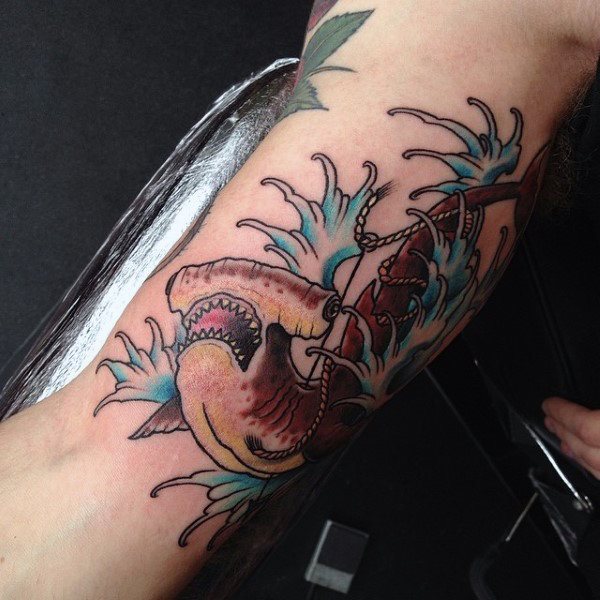 tatuaje tiburon para hombre 65