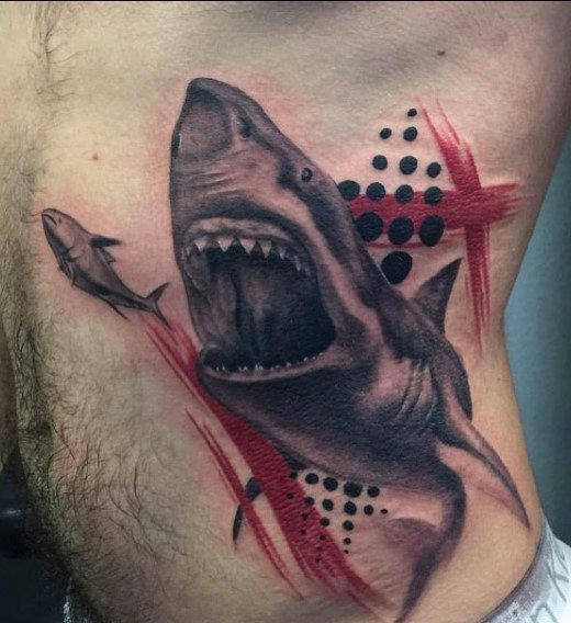 tatuaje tiburon para hombre 71