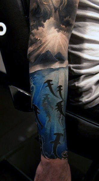 tatuaje tiburon para hombre 81