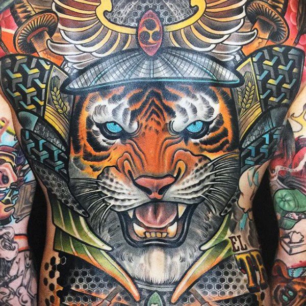 tatuaje tigre para hombre 24