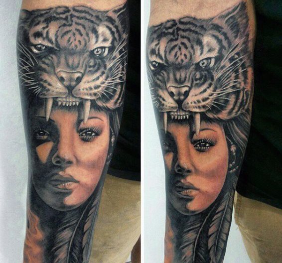 tatuaje tigre para hombre 29