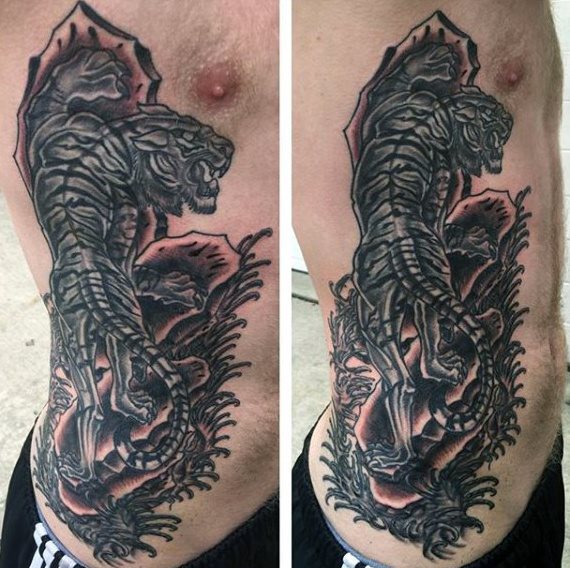 tatuaje tigre para hombre 50