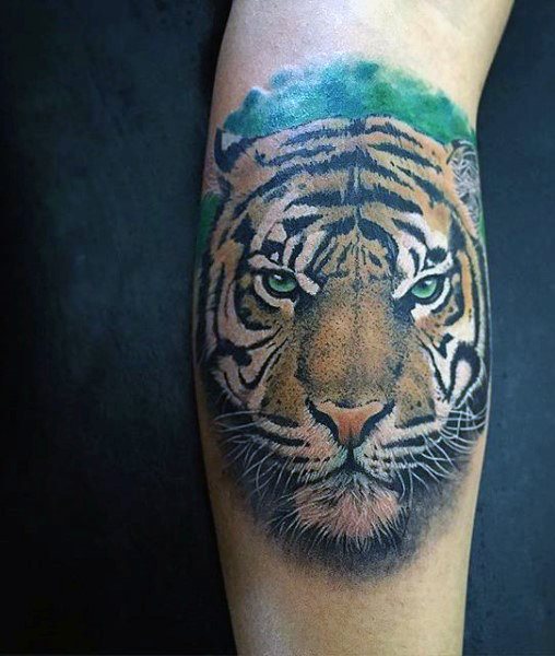 tatuaje tigre para hombre 54