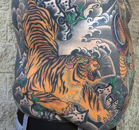 tatuaje tigre para hombre 56
