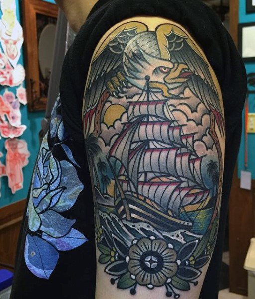 tatuaje aguila para hombre 36
