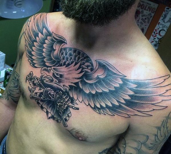 tatuaje aguila para hombre 43