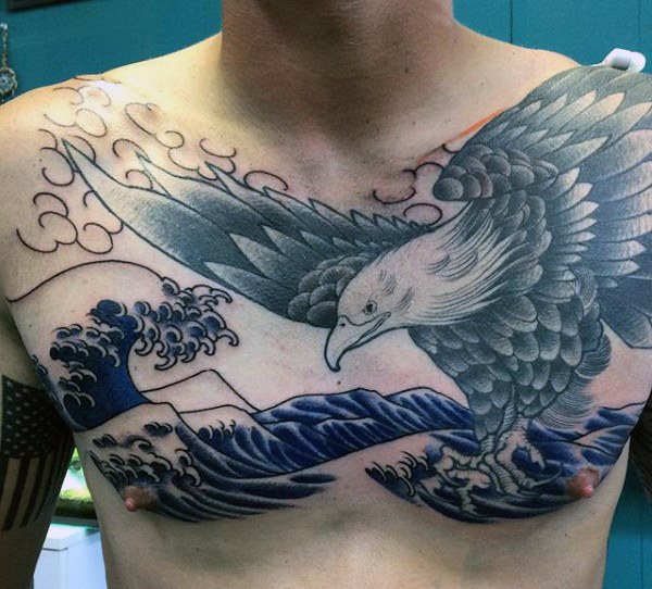 tatuaje aguila para hombre 44