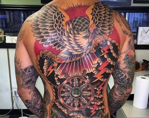 tatuaje aguila para hombre 46