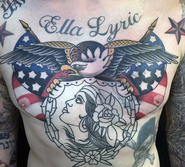tatuaje aguila para hombre 49