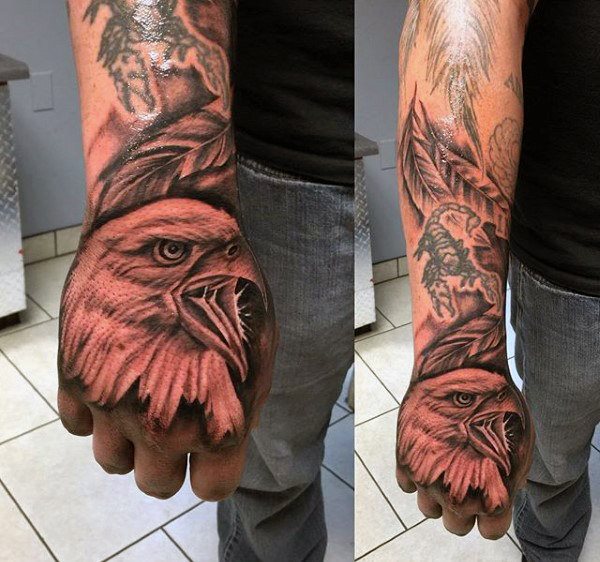 tatuaje aguila para hombre 56