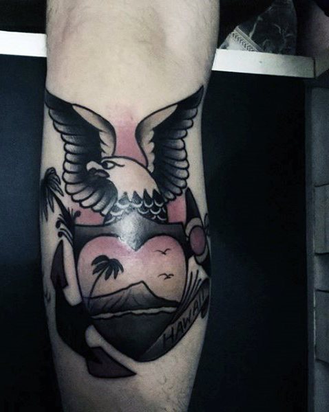 tatuaje aguila para hombre 64