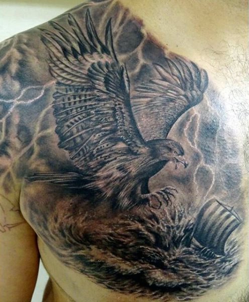 tatuaje aguila para hombre 73