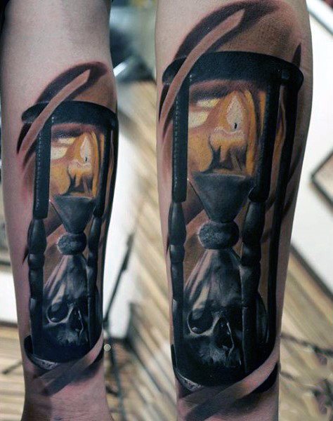 tatuaje calavera realista para hombre 15