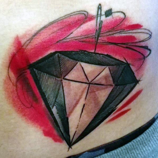 tatuaje diamante para hombre 24