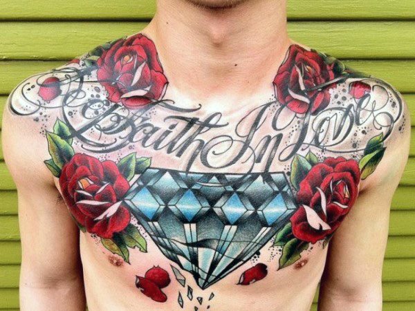 tatuaje diamante para hombre 33