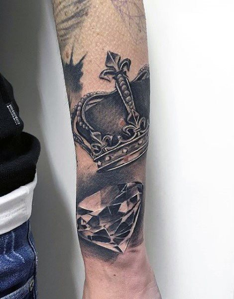 tatuaje diamante para hombre 43