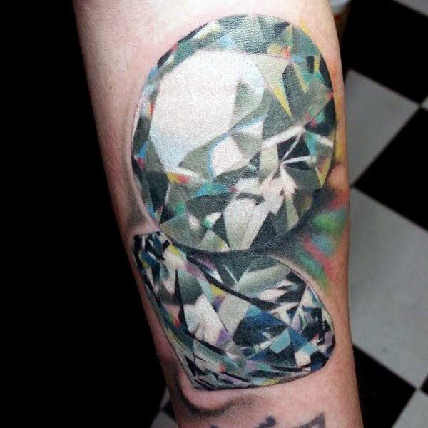 tatuaje diamante para hombre 45