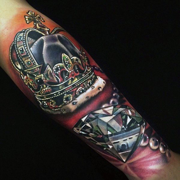 tatuaje diamante para hombre 47