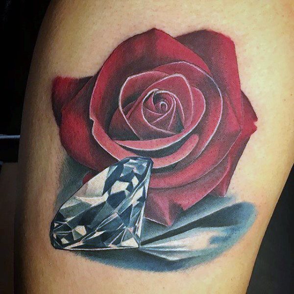 tatuaje diamante para hombre 50