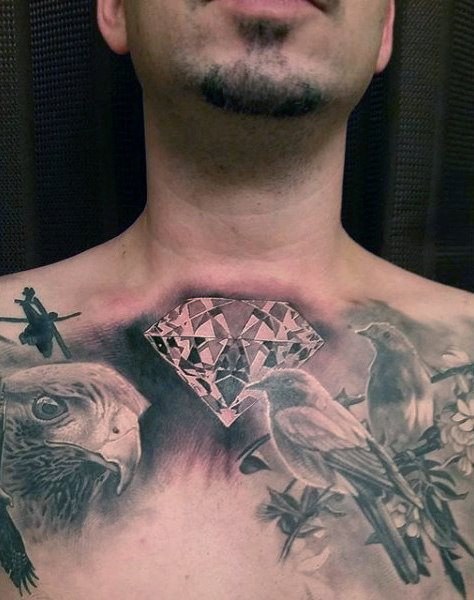 tatuaje diamante para hombre 57