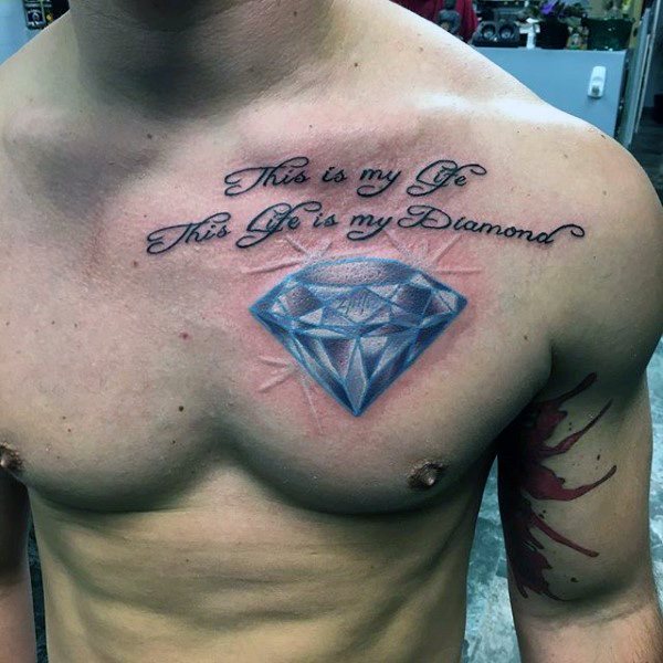 tatuaje diamante para hombre 60