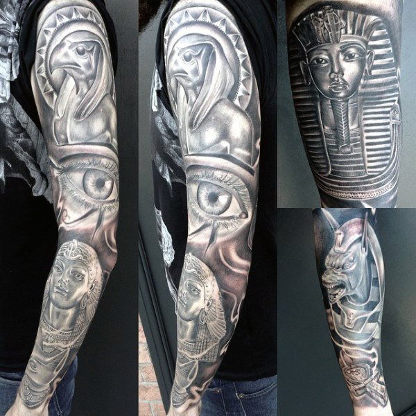 tatuaje egipcio para hombre 44