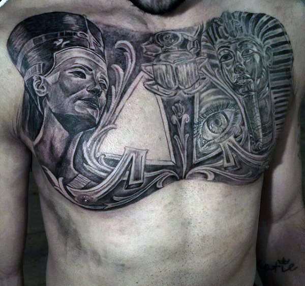 tatuaje egipcio para hombre 48