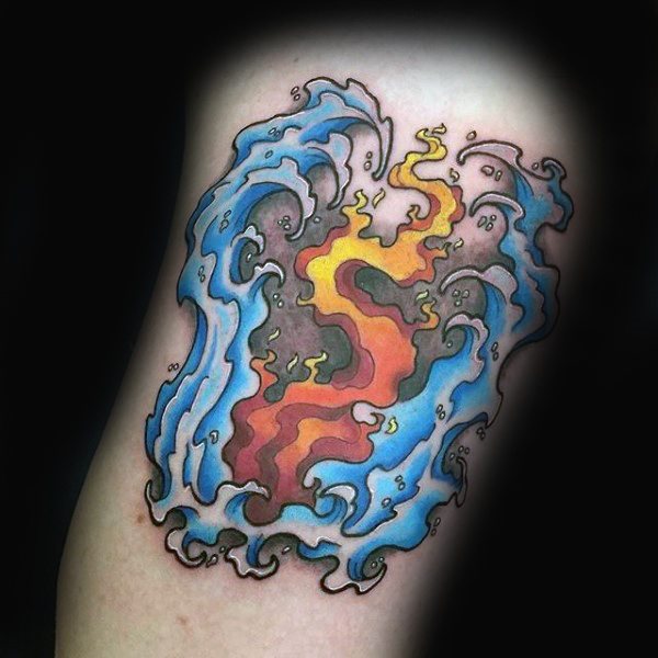 tatuaje fuego para hombre 07
