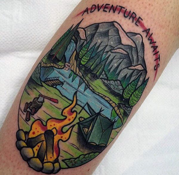 tatuaje fuego para hombre 26
