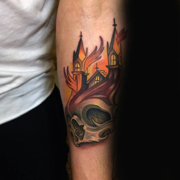 tatuaje fuego para hombre 61