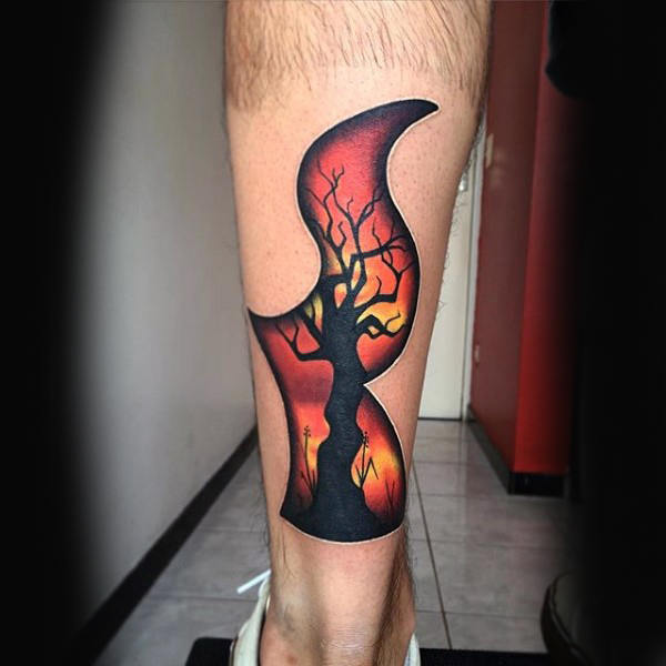 tatuaje fuego para hombre 71