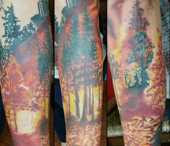tatuaje fuego para hombre 72