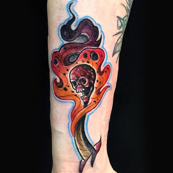 tatuaje fuego para hombre 73