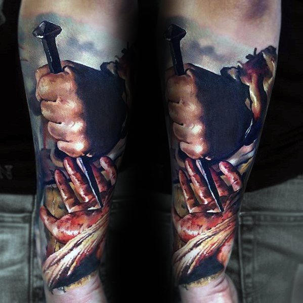 tatuaje jesus antebrazo para hombre 13