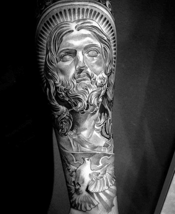 tatuaje jesus antebrazo para hombre 21