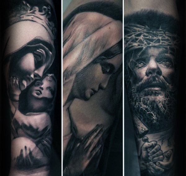tatuaje jesus antebrazo para hombre 30