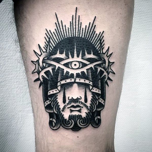 tatuaje jesus antebrazo para hombre 37