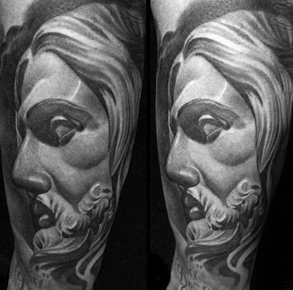 tatuaje jesus brazo para hombre 11