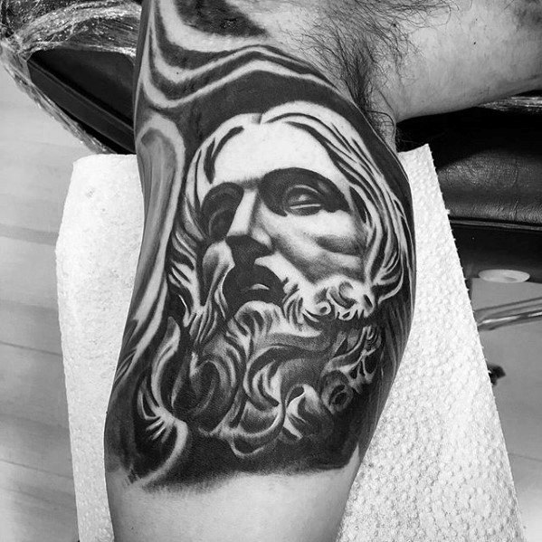 tatuaje jesus brazo para hombre 44